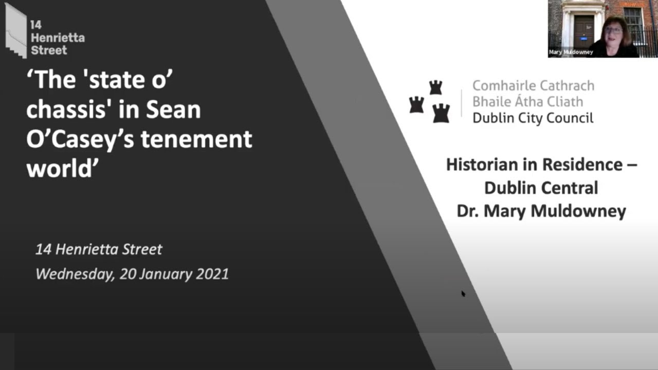 Teatime Talks: ‘The 'state o’ chassis' in Sean O’Casey’s tenement world’ with Mary Muldowney