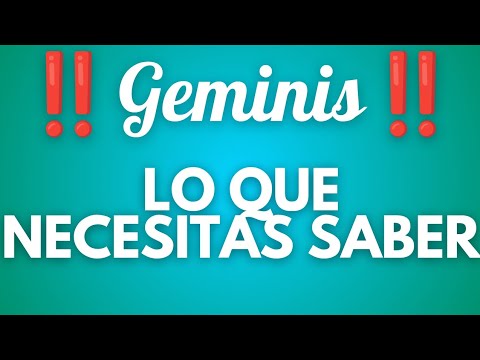 ♊️GEMINIS♊️🌙 LO QUE EL UNIVERSO NECESITA QUE SEPAS HOY 🌙 - YouTube