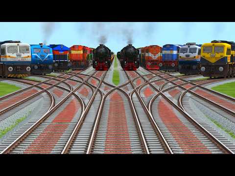 🔥 10 Locomotives on the Most Insane Railway Junction! 🚆