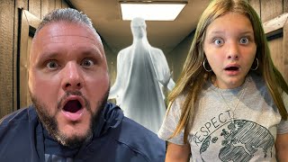 WE STAYED the NIGHT in a HAUNTED HOTEL in a CREEPY TOWN!!!