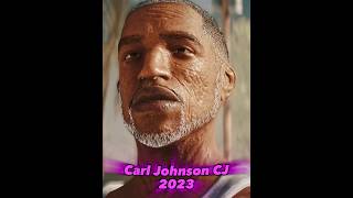 Carl Johnson 2023 vs Carl Johnson CJ [Grand Theft Auto] sanandreas #shorts