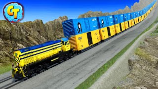 Beamng.DRIVE ✅ Trains Derailments STREAM #14
