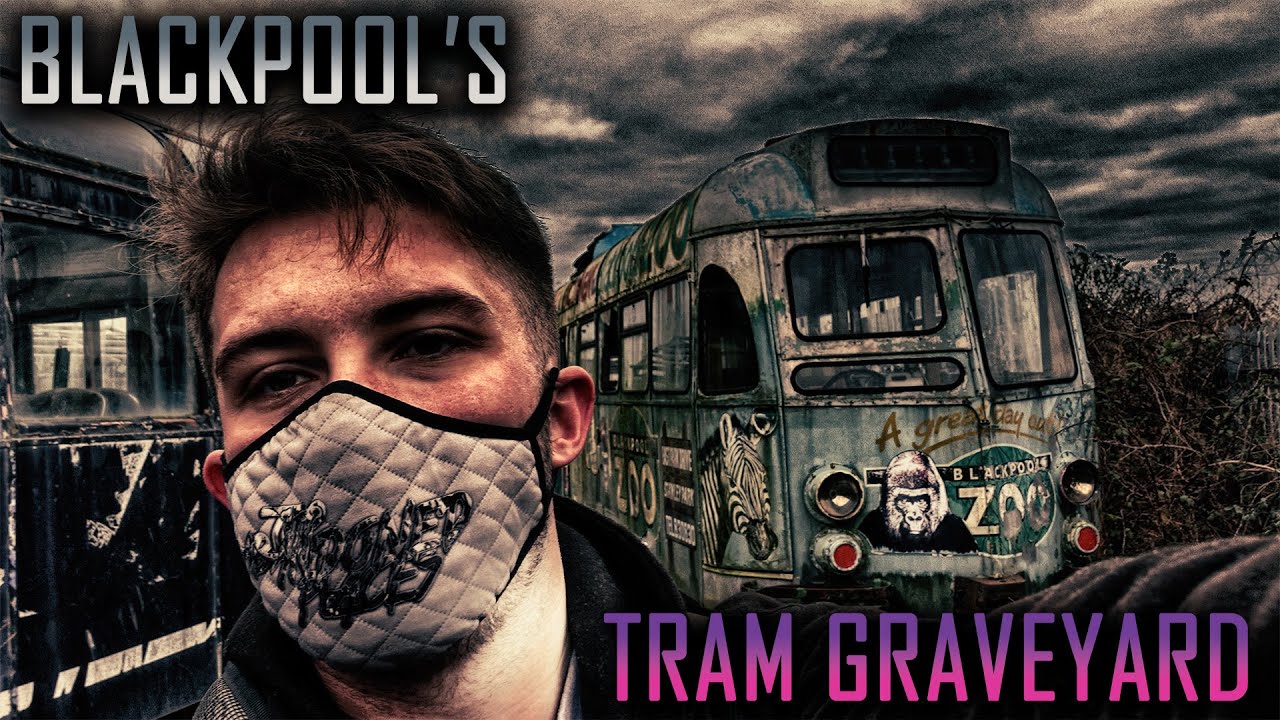 BLACKPOOL'S TRAM GRAVEYARD, VINTAGE TRAMCARS LEFT TO ROT - URBEX