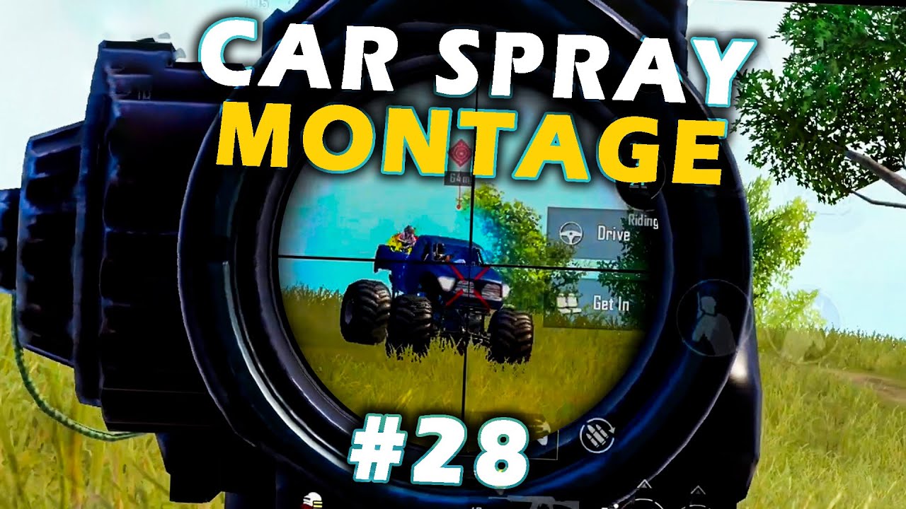 Car Spray Montage #28 | BGMI | Shaft Gaming