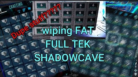 Wiping FULL TEK shadowcave for dupe loot ????
