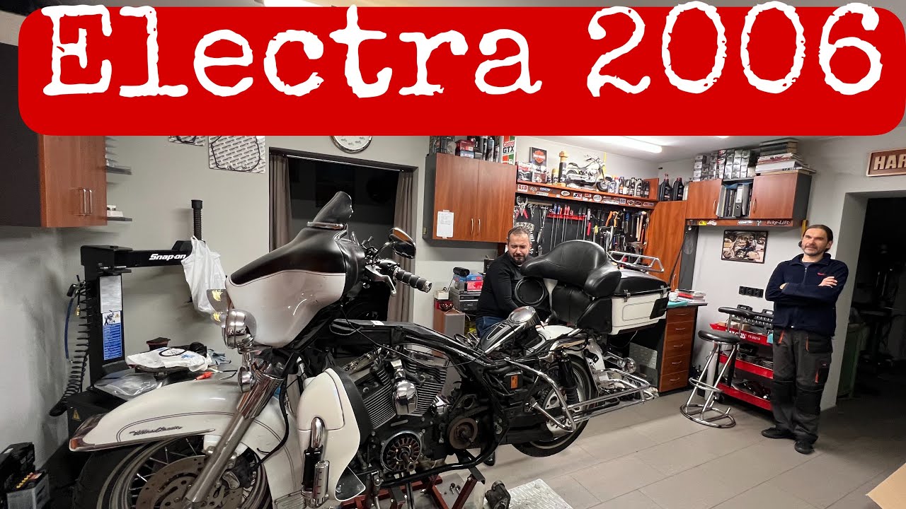 Harley-Davidson Electra 2006 - czas na coś więcej niż tylko wymiana oleju :) Nagi Harley :)