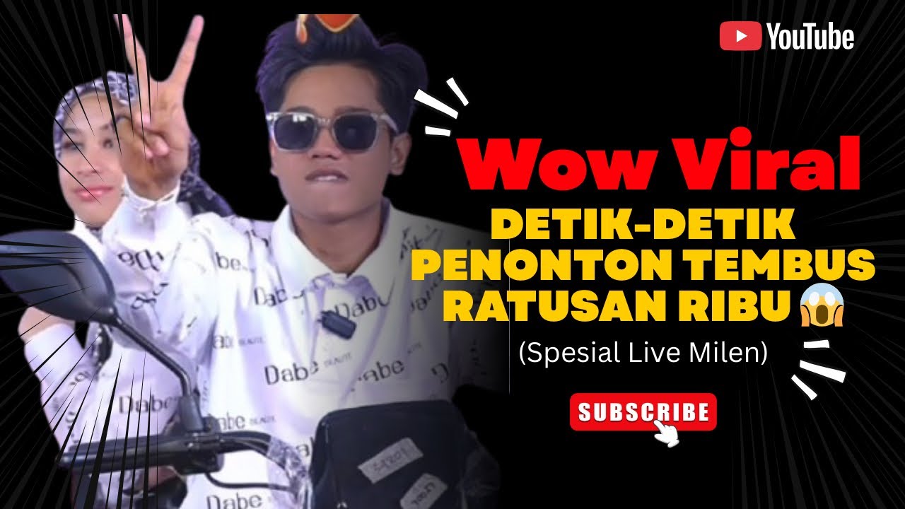Viral Detik-detik Penonton Tembus Ratusan Ribu | Live Mila Dan Valen. #trending #valenda7 #milada7 