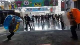 Containment Crew smashing it in the X-Shot Bubble Ball. Who wins? screenshot 5