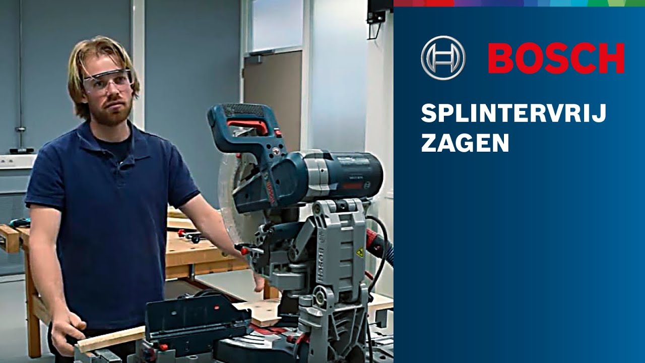 Hoe dan?! Splintervrij zagen met de Bosch Professional GCM afkortzaag