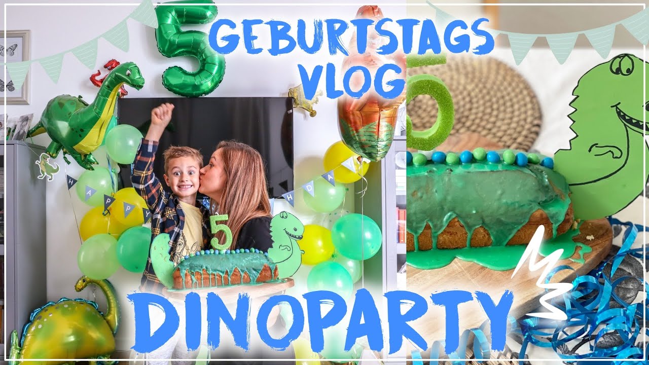 Dinoparty!🦖🎉•Felix wird 5 Jahre!• Geburtstagsvlog• Dinokuchen, Geschenke, Deko&Party•Maria Castielle