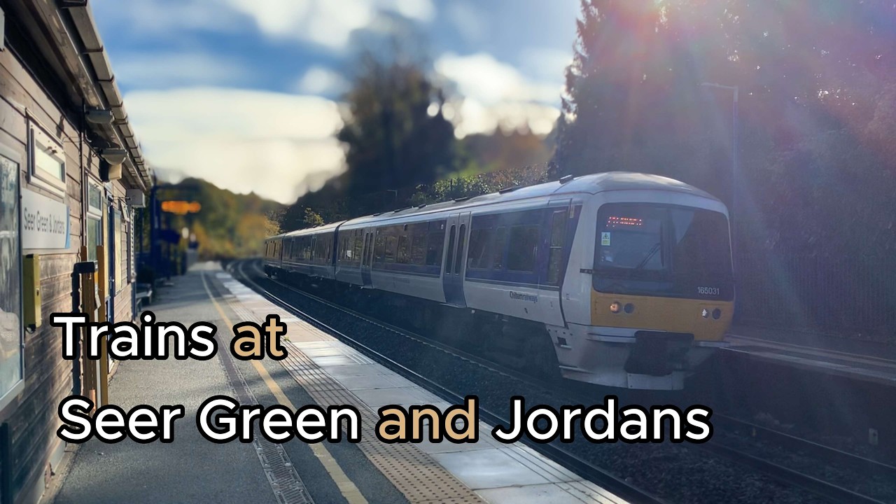 RARE 9 car class 165 and more at Trains at Seer Green and Jordans