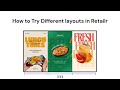 How to change screen layouts using retailr Including custom layouts