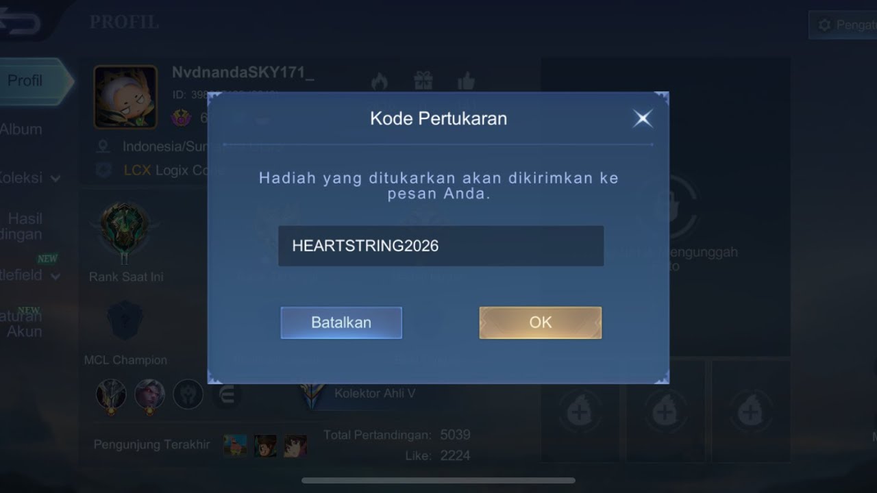 Bagi Bagi Kode Redeem Mobile Legend Terbaru 25 Februari 2026 - YouTube