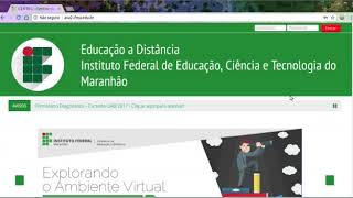 Tutorial de acesso ao Ambiente Virtual de Aprendizagem (AVA).