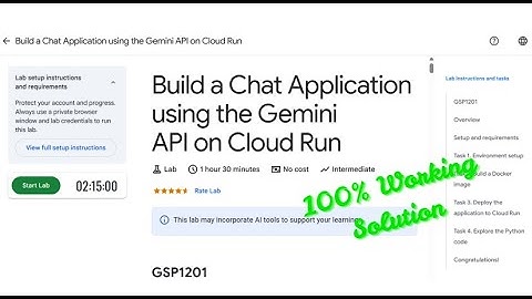 Build a Chat Application using the Gemini API on Cloud Run #GSP1201 #qwiklabs #arcade #googlecloud