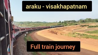 araku-visakhapatnam full train journey on board 08552 kirandul-vskp passenger train