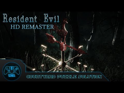 Resident Evil Hd Remaster - Courtyard Puzzle Solution