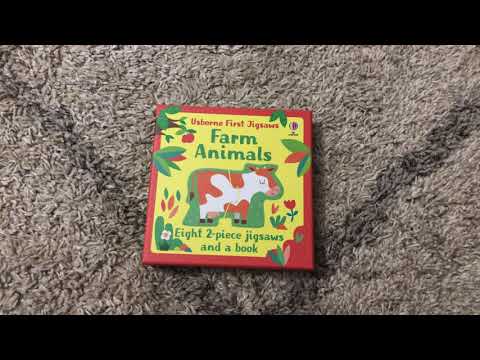 Usborne Books &amp; More First Jigsaws Farm Animals