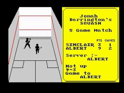 Jonah Barrington's Squash Walkthrough, ZX Spectrum
