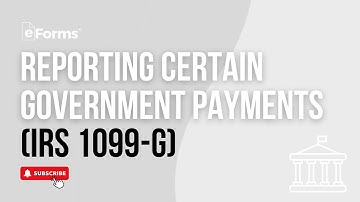 Reporting Certain Government Payments | IRS 1099-G