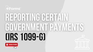 Reporting Certain Government Payments | IRS 1099-G