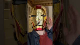 Trying the lifelike iron man mask #lifestyle #cool