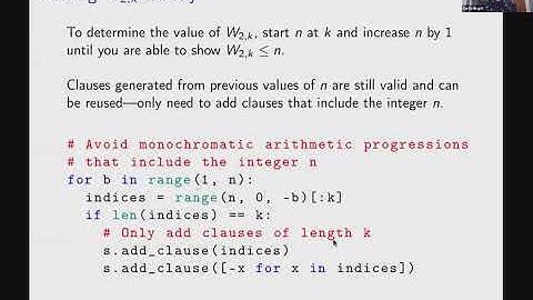 Curtis Bright - SAT Solvers and Combinatorics Problems (CanaDAM 2021)
