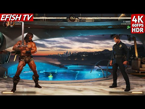 Conan vs T-1000 (Hardest AI) - Mortal Kombat 1