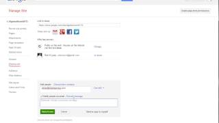 Sharing and Permissions in Google Sites