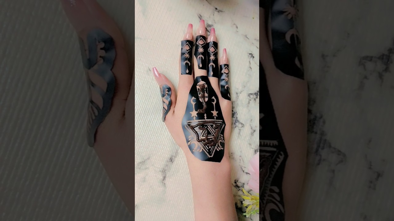 Beautiful sticker mehndi design #shorts