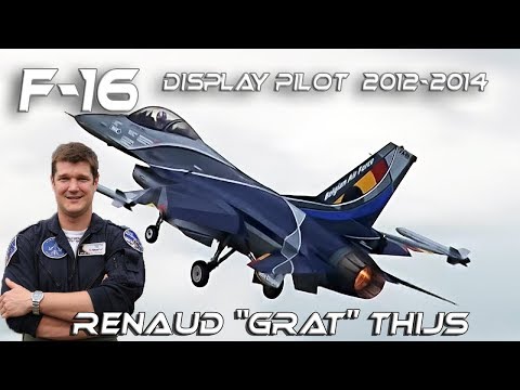 F-16 2012-2014 Renaud "GRAT" Thijs  Belgian Air Force F16 Solo Display Pilot 2013-2014 Retro Clip