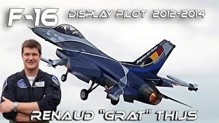 F-16 2012-2014 Renaud GRAT Thys Belgian Air Force F16 Solo Display Pilot 2013-2014 Retro Clip