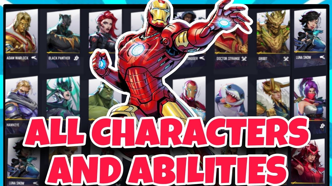 All Character And Abilities Marvel Rivals - YouTube