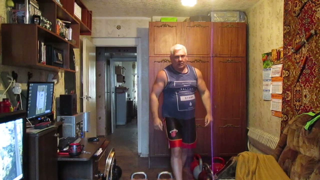 ПАРНЫЙ ЖИМ ГИРЬ ПО 44 КГ НА 5