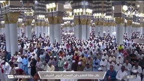 صلاة المغرب لفضيلة الشيخ د. #صلاح_البدير يوم الخميس 10 ربيع الآخر 1447هـ من سورة الأنعام.