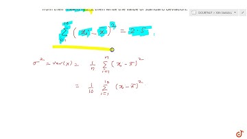 If the sum of the squares of deviations for 10 observations taken from   their means is 2.5, t