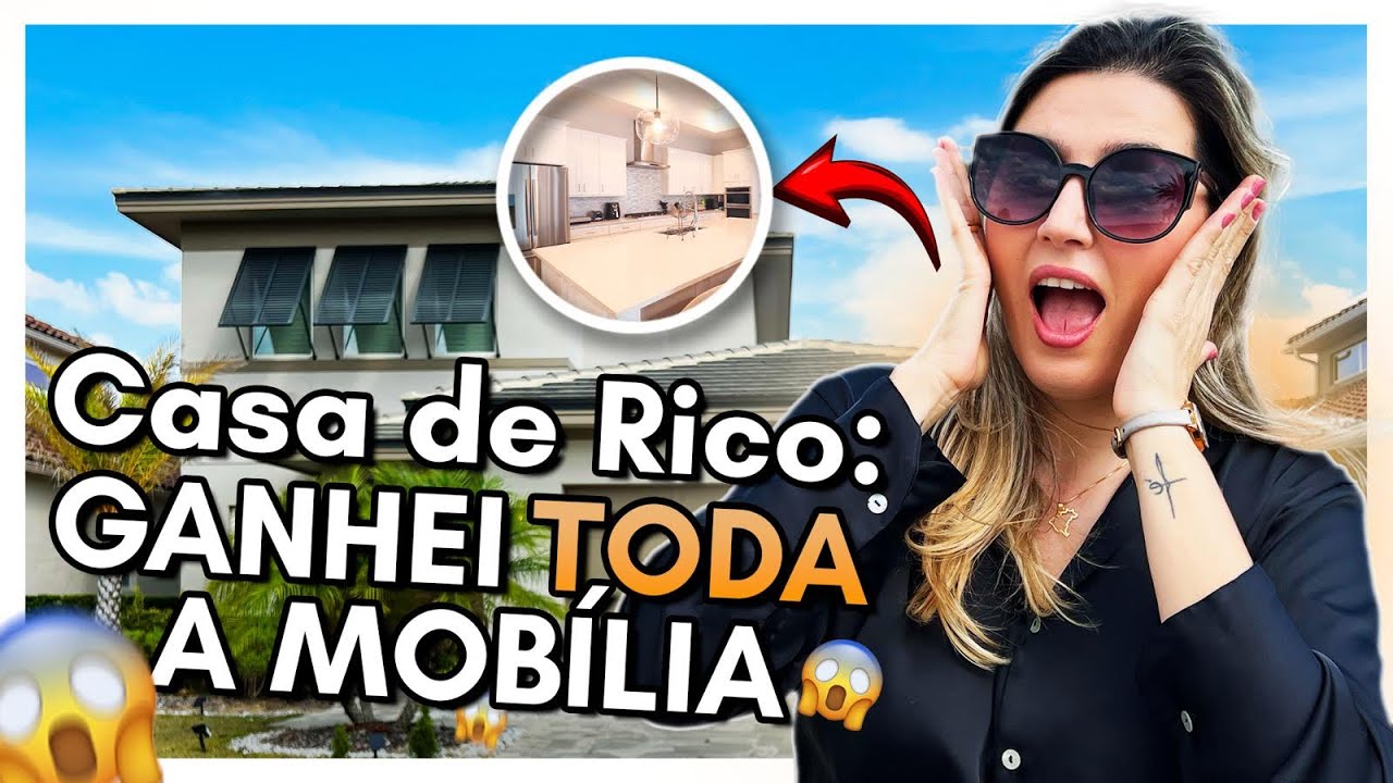 COMO é uma MANSÃO de RICO, MOBILIADA nos EUA