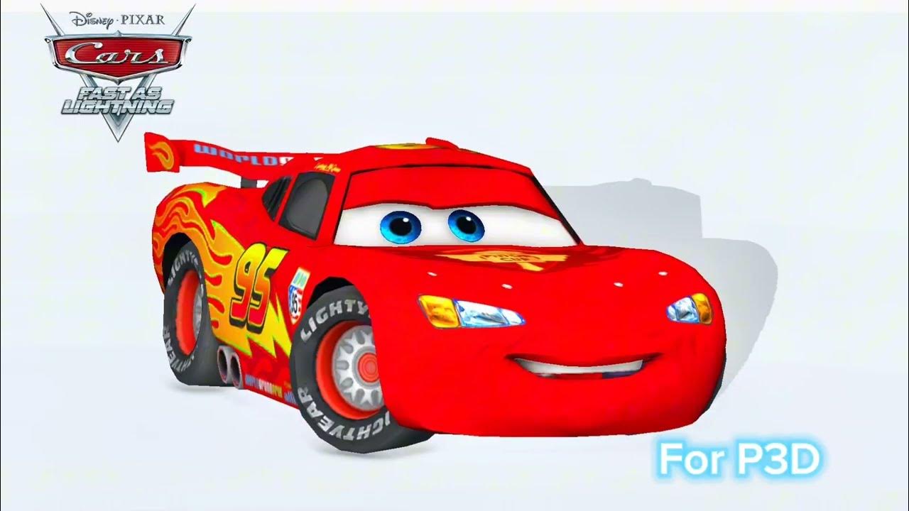 Cars Fast As Lightning WGP Lightning McQueen 3D Model from P3D - YouTube