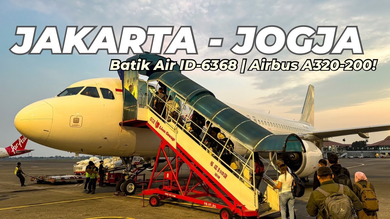 [Trip Report] BATIK AIR Airbus A320 Economy Class | ID 6368 from Jakarta to Yogyakarta