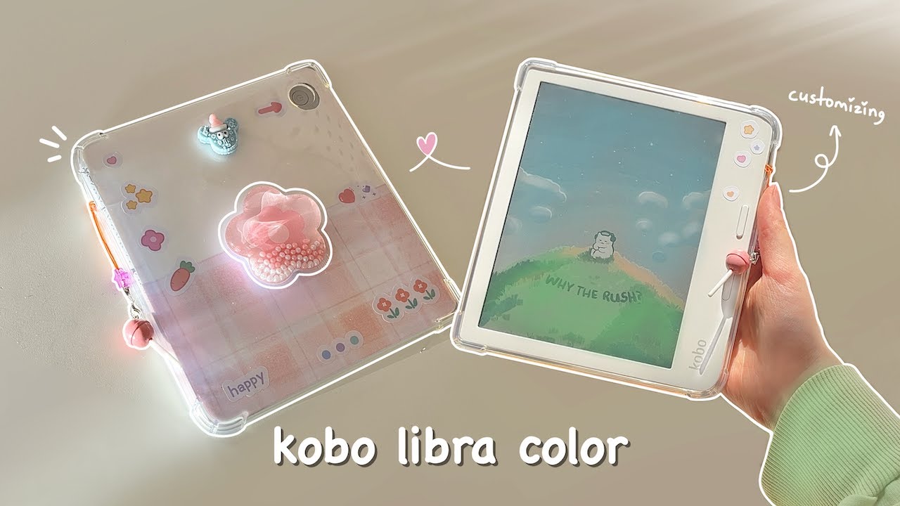 kobo libra color unboxing ₊˚⊹ 🎀 | accessories & customization |