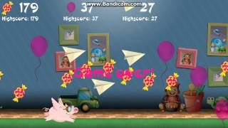 Flying Piggy 2D Runner Kit - gameplay in infinite mode screenshot 5