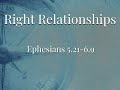 "Right Relationships"  Tony Osimo 2-11-24