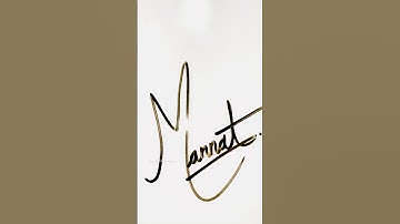 Mannat name Signature😊comment your name☺️#shorts #fypシ #namestatus #signature #shortsvideo