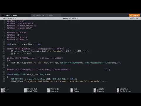 core 01 - Hello World: TFS, database, transactions and cursors