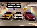 THREE AMAZING C63 AMG BLACKSERIES!! (DRIVES AND REVVS) DUBAI 2019