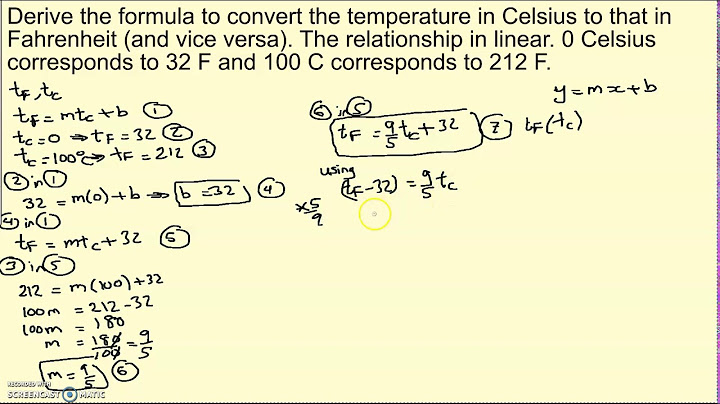 Formula for converting temperature from celsius to fahrenheit