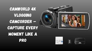 Is This the Best Beginner YouTube Camera? 4K Camcorder With 18X Zoom & LED Light | CAMWORLD