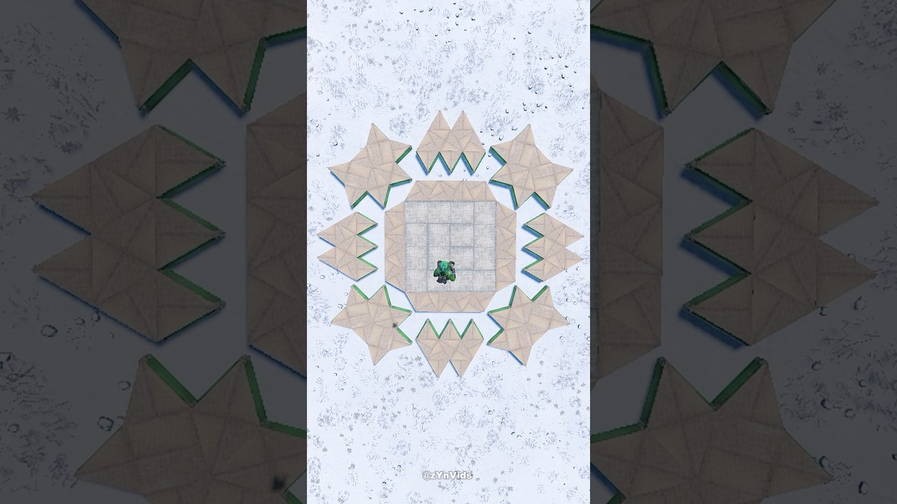 The perfect 4x4 Footprint for large groups in #rust #rustgame