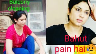 Balcony Cleaning Vlog New Purani Yaadein Chodkar Aage Badhna Hai Indian Housewife Cleaning Vlog