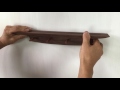 キーフック　玄関　おしゃれ　ウォールナット  壁に穴開けない